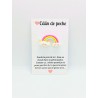 Carte Câlin de Poche - Arc-en-ciel kawaï