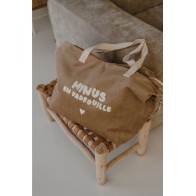 Sac XL velours beige -...