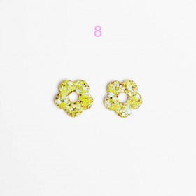 Charms Fleur - Jaune champagne