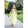 Robe de princesse en velours jaune, 5-6 ans