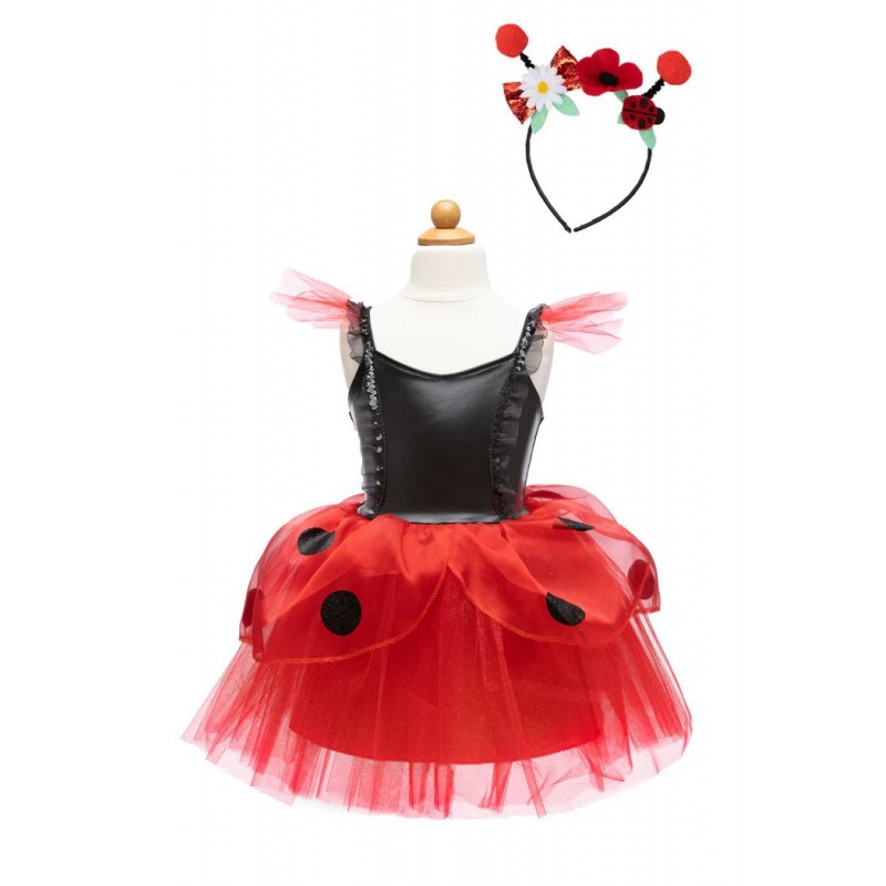 Robe de coccinelle avec serre-tête, 3-4 ans