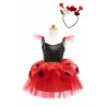 Robe de coccinelle avec serre-tête, 3-4 ans