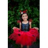 Robe de coccinelle avec serre-tête, 3-4 ans