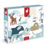 Puzzle tactile géant 20 pièces - Animaux polaires