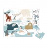 Puzzle tactile géant 20 pièces - Animaux polaires