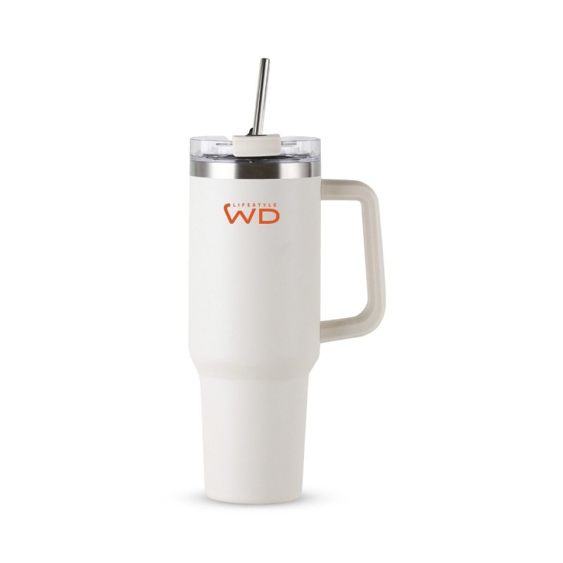 Mug américain en acier inoxydable - Blanc