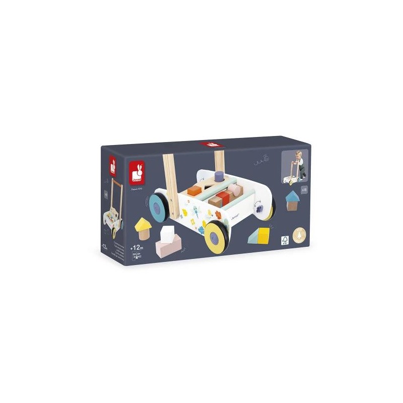 Pure - Chariot de marche avec cubes