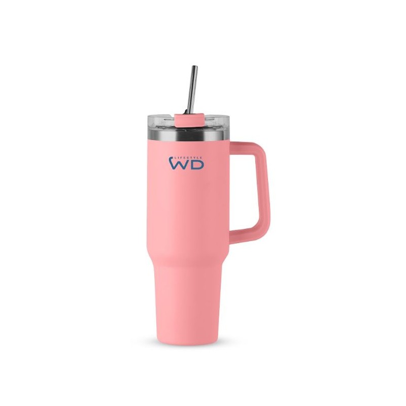 Mug américain en acier inoxydable - Rose