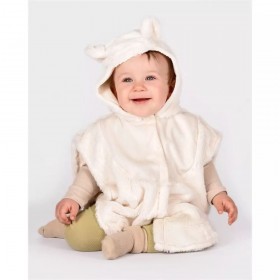 Mini cape ours polaire -...