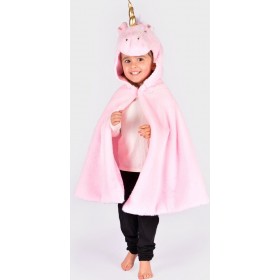 Cape de licorne rose - 3-8 ans