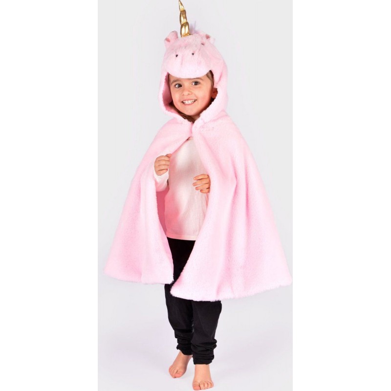 Cape de licorne rose - 3-8 ans