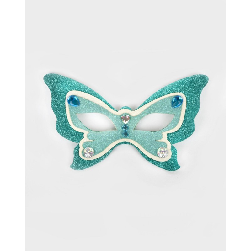Masque de papillon turquoise