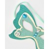 Masque de papillon turquoise
