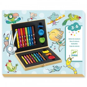 Boite de couleurs pour les...
