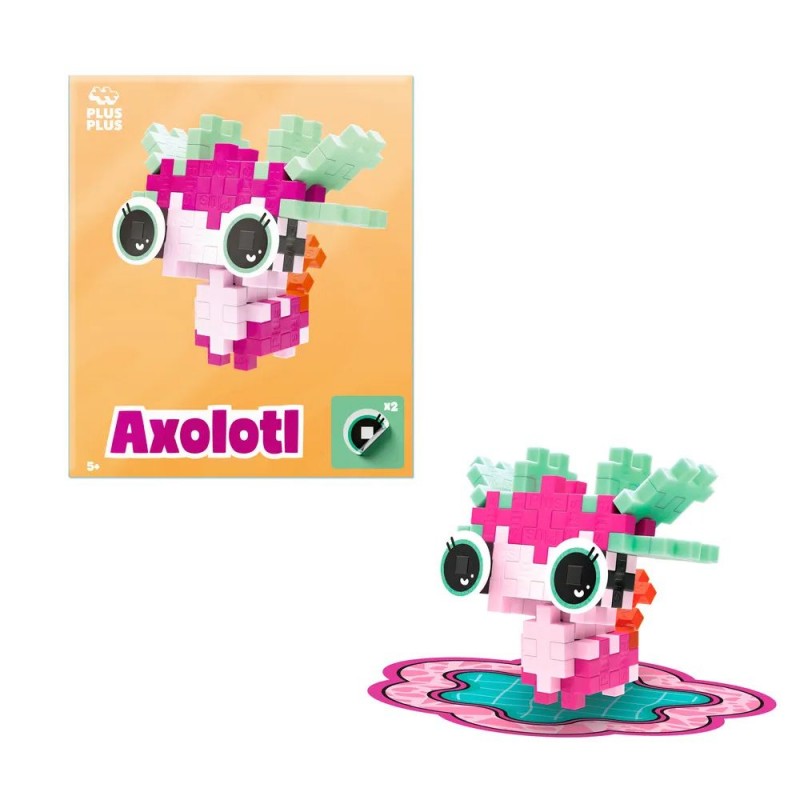 Plus Plus - Pop animaux Axolotl rose - 36 pcs