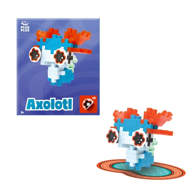 Plus Plus - Pop animaux Axolotl bleu - 36 pcs