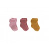 Chaussettes nouveau-né - Rose T 19-22 (Lot de 3)