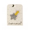 Barrette mini étoile glitter - Bronze