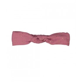 Mini bandeau - Rose pois or