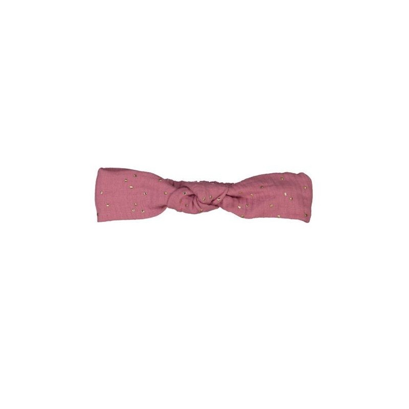 Mini bandeau - Rose pois or