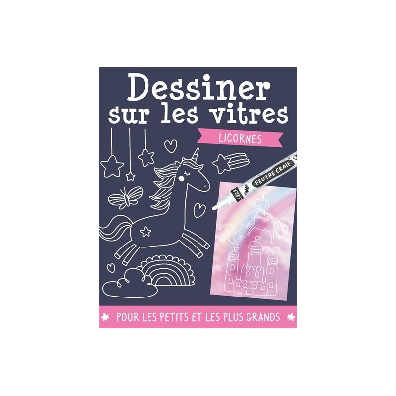 Dessiner sur les vitres - Licornes Dessiner sur les vitres - Licornes