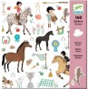 160 stickers Les chevaux