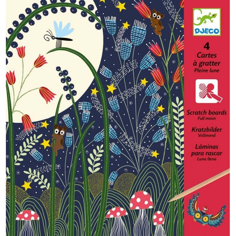 Cartes à gratter - pleine lune Cartes à gratter - pleine lune