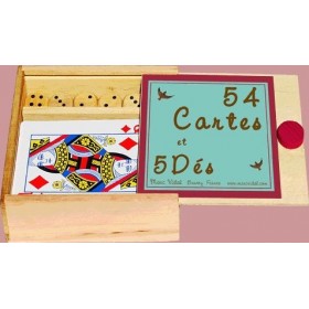 54 cartes et 5 dés