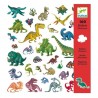 160 stickers dinosaures