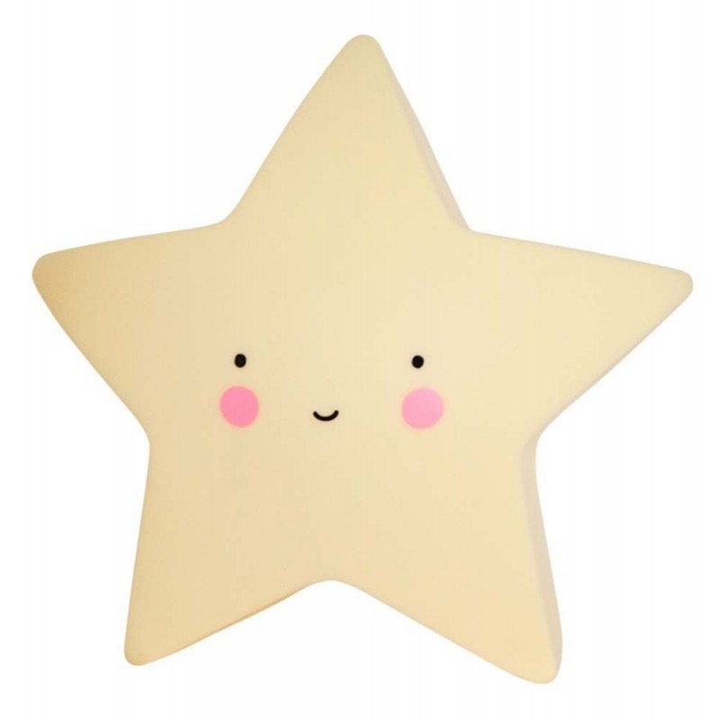 Mini veilleuse étoile jaune