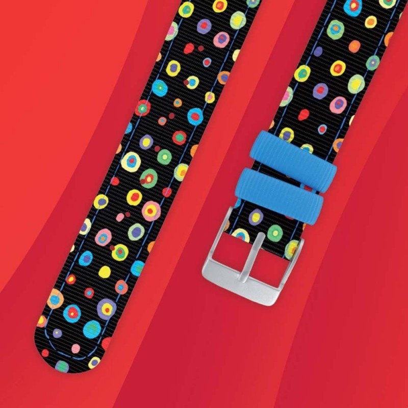 Bracelet montre points multicolores Twistiti