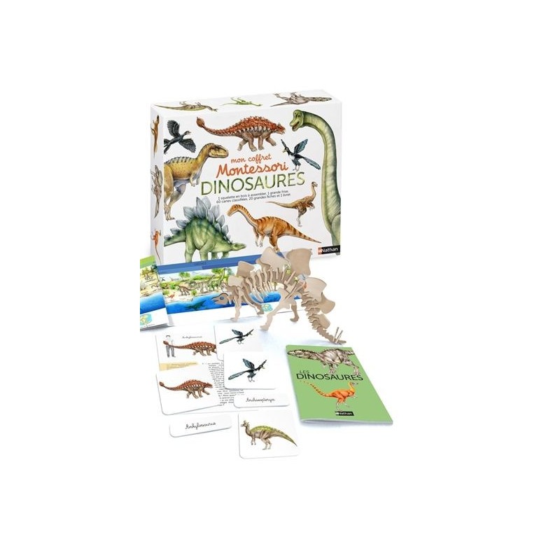 Mon coffret Montessori dinosaures Mon coffret Montessori dinosaures