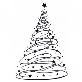 Tampon G Noël sapin étoile