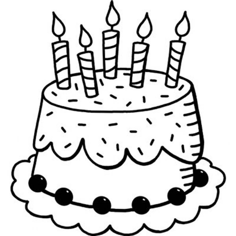 Tampon C gâteau d'anniversaire