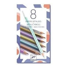 8 crayons métalliques