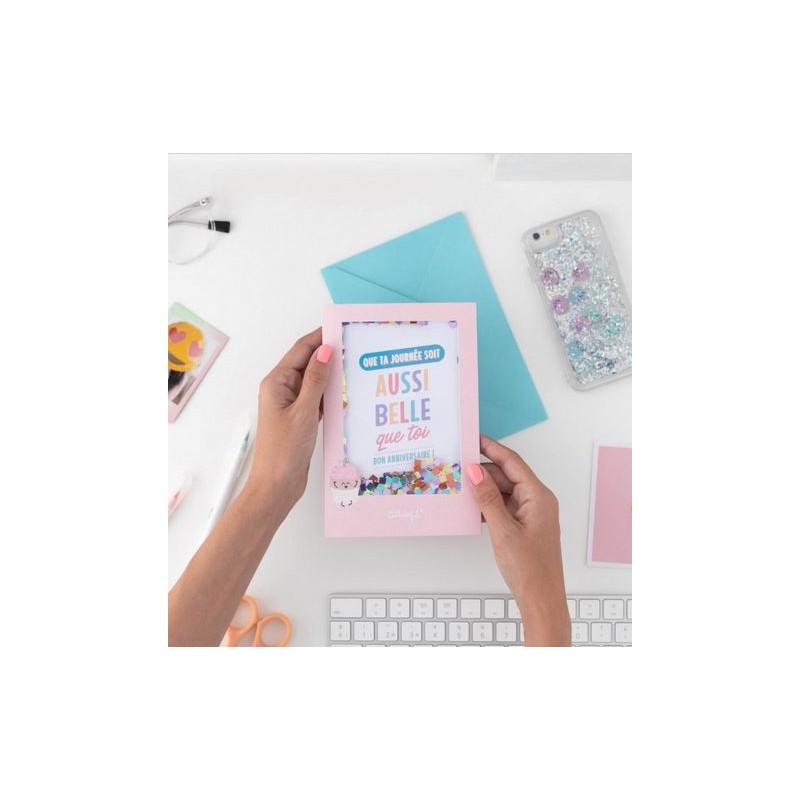 Carte d'anniversaire - Que ta journée soit aussi belle que toi Carte d'anniversaire - Que ta journée soit aussi belle que toi