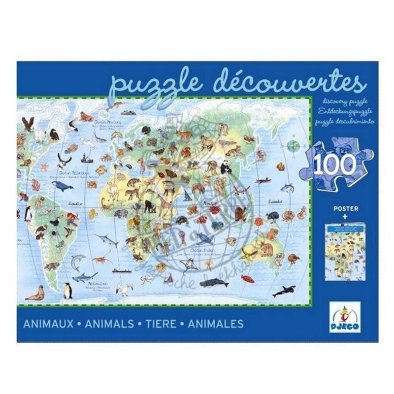 Puzzle observation 100pcs - Animaux