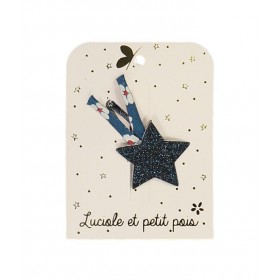 Barrette étoile filante - Bleu