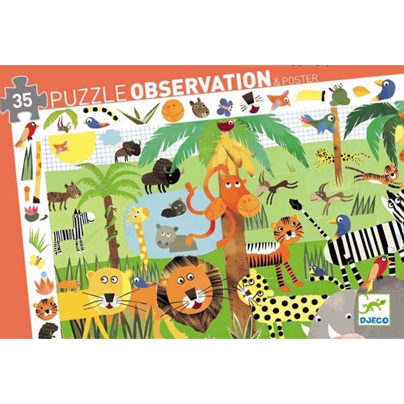 Puzzle observation 35pcs - Jungle