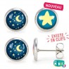 Boucles d'oreille tiges Les Minis - Nuit étoilée / Etoile