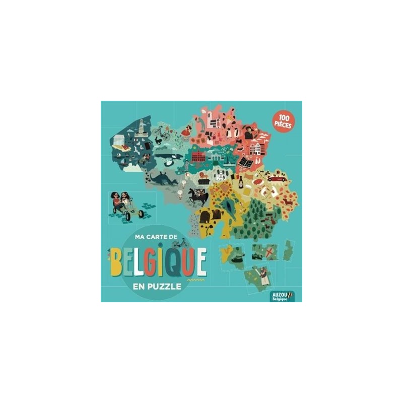 Ma carte de Belgique en puzzle
