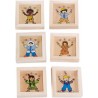 Jeu de patience en bois (jeu d'adresse) - Personnages mondiaux
