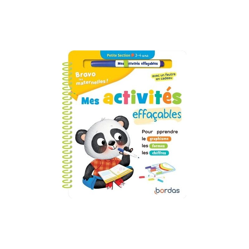 Bravo les maternelles ! Mes activités effaçables - Petite section Bravo les maternelles ! Mes activités effaçables - Petite section