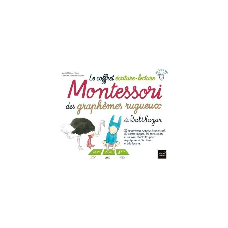 Le coffret écriture-lecture Montessori des graphèmes rugueux de Balthazar Le coffret écriture-lecture Montessori des graphèmes rugueux de Balthazar