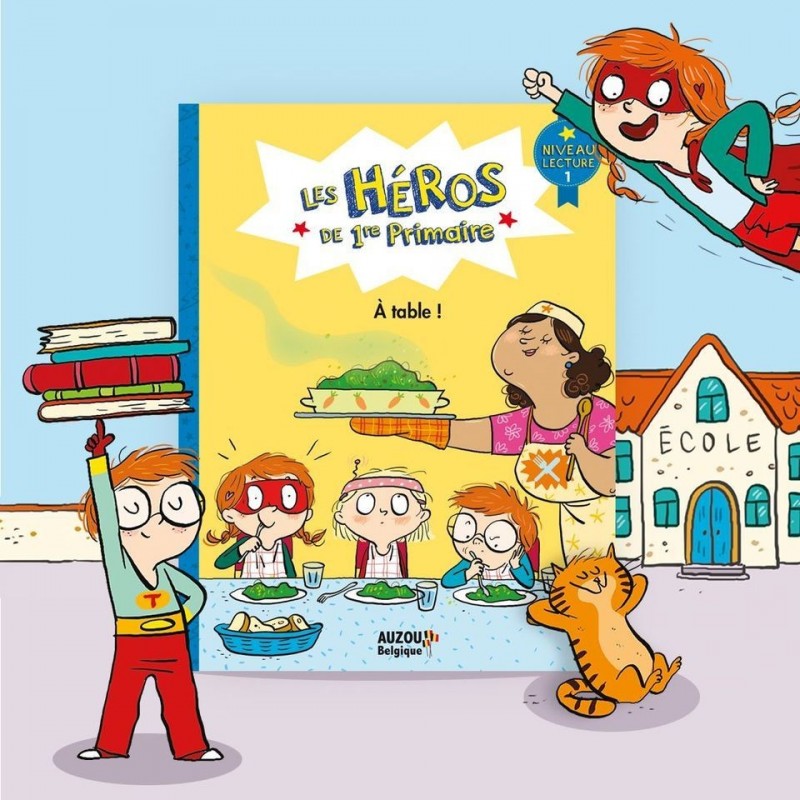 Les héros de 1ère Primaire - A table