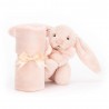 Petit lapin Bashful avec doudou