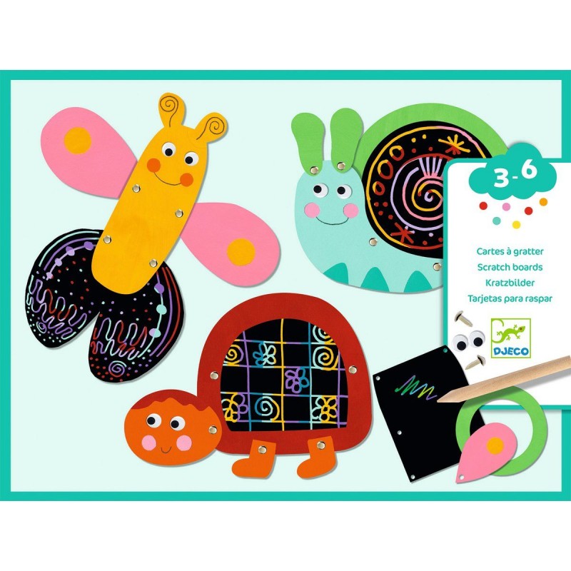 Cartes à gratter - Les animaux rigolos Cartes à gratter - Les animaux rigolos