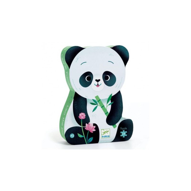 Puzzle silhouette - Léo le panda