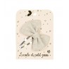 Barrette noeud Alice - Lin taupe