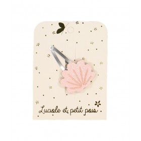 Barrette Coquillage rose